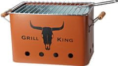 ProGarden Prenosný gril na drevené uhlie GRILL KING 43 x 20 cm tehlová KO-C83000140