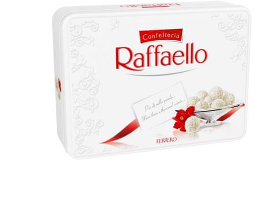 Ferrero Raffaello pralinky s mandľou a kokosom v plechovej dóze 300g