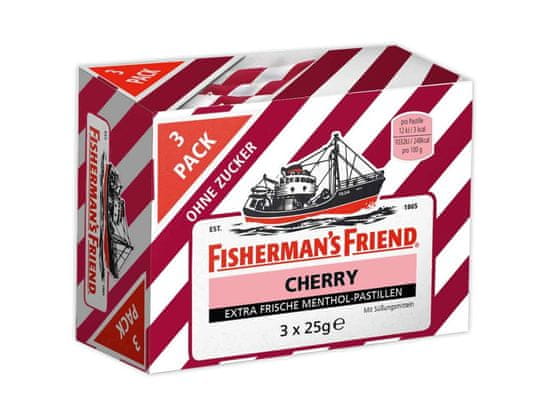 Fisherman's Friend  Cherry pastilky bez cukru 3x25g