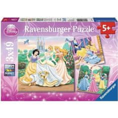 shumee PRINCESSY DISNEY Puzzle 3 x 49 dielikov - Disney