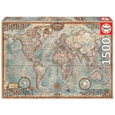 shumee Puzzle EDUCA 1500 dielikov - svet, politická mapa