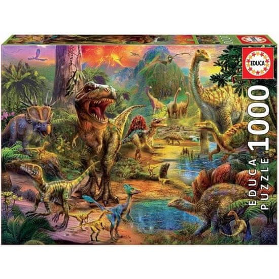 shumee EDUCA Puzzle 1000 dielikov - Zem dinosaurov