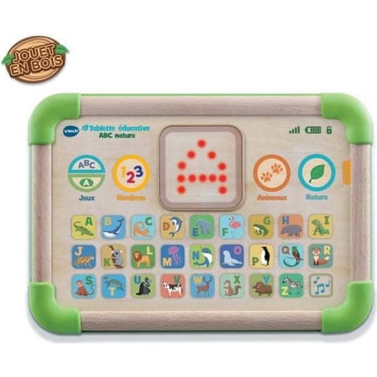 shumee VTECH BABY - ABC Nature vzdelávací tablet - drevená hračka FSC