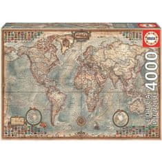 shumee EDUCA Puzzle 4000 dielikov - mapa sveta