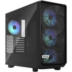 shumee FRACTAL DESIGN – Meshify 2 Lite RGB Black TG Light Tint – PC Skrinka – čierna (FD-C-MEL2A-05)