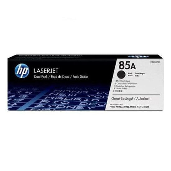 shumee Sada 2 originálnych čiernych tonerových kaziet HP 85A (CE285AD) pre HP LaserJet Pro M1132 / M1212 / M1217 / P1102 / P1104 / P1106