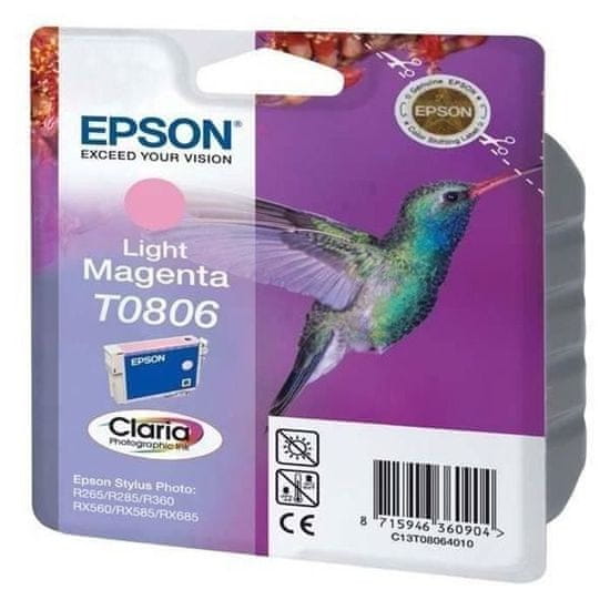 shumee Atramentová kazeta Epson T0806 Bright Magenta Colibri