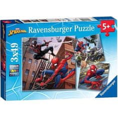 shumee Puzzle SPIDERMAN v akcii 3x49 ks