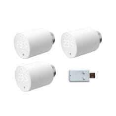 Shelly Shelly BLU TRV 3-Pack + BLU Gateway Gen3 - 3ks termostatická radiátorová hlavica s 1ks bránou (Bluetooth)