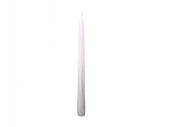 Sviečka FLAME SILVER kónický 29cm