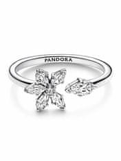 Pandora Pôvabný strieborný prsteň so zirkónmi Timeless 192611C01 (Obvod 52 mm)