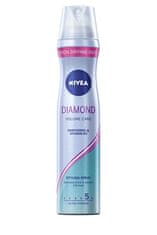 Nivea Ošetrujúci lak na vlasy pre oslňujúci lesk vlasov Diamond Volume Care (Styling Spray) 250 ml