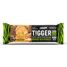 AMIX Tigger Zero Proteín Bar 60 g tmavo chocolate caramel