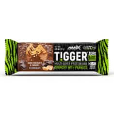 AMIX Tigger Zero Proteín Bar 60 g tmavo chocolate caramel