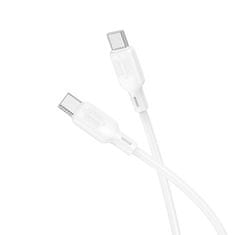 Borofone Dátový kábel BX113 Lenny USB-C - USB-C PD 60W 3A 1m biely