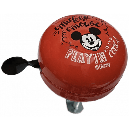 Disney Zvonček na bicykel retro pr.60mm mickey červený