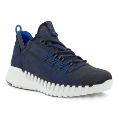 Ecco Obuv tmavomodrá 44 EU Sneaker Zipflex M Low Lea tex