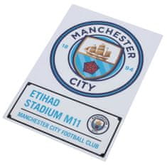 FAN SHOP SLOVAKIA Samolepka na auto Manchester City FC, 2ks