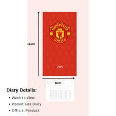 FAN SHOP SLOVAKIA Diár Manchester United FC 2025, týždenný