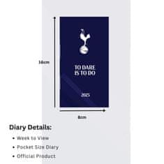 FAN SHOP SLOVAKIA Diár Tottenham Hotspur FC 2025, týždenný