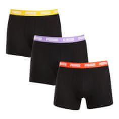 Puma 3PACK pánske boxerky čierné (701226820 009) - veľkosť M