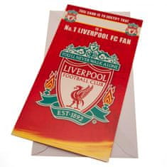 FAN SHOP SLOVAKIA Narodeninové blahoželanie Liverpool FC, 22x12 cm