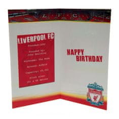 FAN SHOP SLOVAKIA Narodeninové blahoželanie Liverpool FC, 22x12 cm