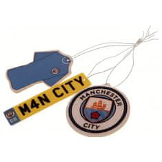 FAN SHOP SLOVAKIA Vôňa do auta Manchester City FC, súprava 3ks, 7 x 7 cm