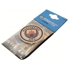 FAN SHOP SLOVAKIA Vôňa do auta Manchester City FC, súprava 3ks, 7 x 7 cm