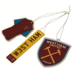 FAN SHOP SLOVAKIA Vôňa do auta West Ham United FC, súprava 3 kusy, 7x7 cm