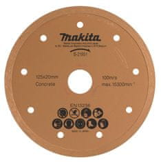 shumee MAKITA DIAMANTOVÁ ČEPEĽ 125x20mm PLNÝ (MOKRÝ) BETÓN, TEHLA