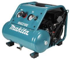 shumee VZDUCHOVÝ KOMPRESOR MAKITA MAC210Q 9,3BAR BEZ OLEJA 56,6L/MIN. 7,6 l