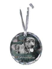 Artdog Catahoula Leopard Dog - krištáľová cetka s fotkou, fotky psíka v krištáli, personalizovaný prívesok na vianočný stromček od Art-Dog