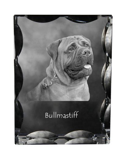 Artdog Bullmastiff, Bulmastiff - krištáľ s fotkou psa, sklenená soška s fotkou, unikátny rám s fotkou od Art-Dog