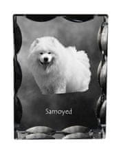 Artdog Samojed, Samojed, Samojedskaja - krištáľ s fotkou psíka, sklenená soška s fotkou, unikátny rámik s fotkou od Art-Dog