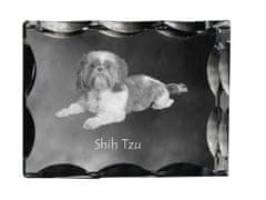 Artdog Shih Tzu, Shi tsu, Shi-Tzu, Szi-cu, Szitzu - krištáľ s fotkou psíka, sklenená soška s fotkou, unikátny rámik s fotkou od Art-Dog