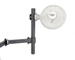 WOWO Ventilátor Adler AD 7317 s klipom a základňou, 15 cm – efektívne chladenie pre domáce a kancelárske použitie, tichý chod, praktický dizajn.