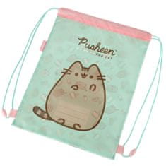 WOWO Detský vak na obuv Pusheen Mint s objemom 0.53 l - ideálny pre školské potreby a športové aktivity, praktický a štýlový pomocník na uskladnenie topánok.