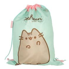 WOWO Detský vak na obuv Pusheen Mint s objemom 0.53 l - ideálny pre školské potreby a športové aktivity, praktický a štýlový pomocník na uskladnenie topánok.