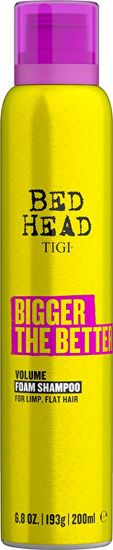 Tigi Penový šampón pre objem vlasov Bed Head Bigger The Better ( Volume Foam Shampoo) 200 ml