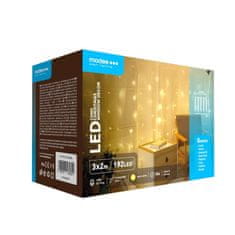 Modee Modee Lighting LED záves 192 LED 3x2m teplá biela