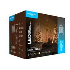 Modee Modee Lighting LED dekorácia 144 LED teplá biela sieť 2x2m