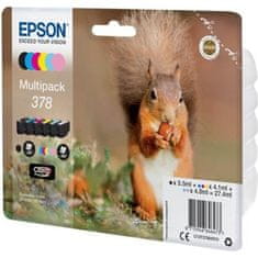 shumee Originálna atramentová kazeta EPSON 378 Multi-Pack – 6 ks – čierna, žltá, azúrová, purpurová, svetlopurpurová, svetloazúrová