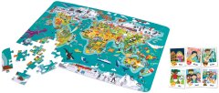 Hape Detské puzzle - Mapa sveta 2 v 1