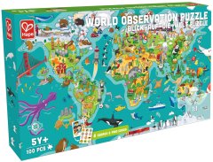 Hape Detské puzzle - Mapa sveta 2 v 1