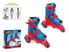 Mondo Detské kolieskové korčule MONDO SPIDERMAN TRI IN LINE SKATES 29-32