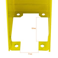 DEMA Bezpečnostný U-profil na ochranu regálov 40 cm / 5 mm