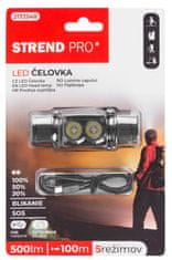 Strend Pro Čelovka Strend Pro Headlight H4016, 2xXPG LED 500 lm, 2000 mAh, USB nabíjanie, vodeodolná, odnímateľné svietidlo