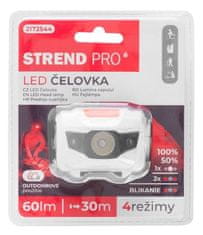 Strend Pro Čelovka Strend Pro Headlight HEM-003, 60 lm LED+red light, 3xAAA