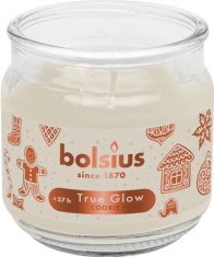 Bolsius Sviečka Bolsius Large Jar, Cookie Fever, vonná, vianočná., béžová, 100x98 mm, v skle